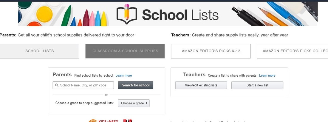 Amazon.com School Lists